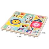 RaiFu ジグソーパズル　かわいい　動物　漫画　テトリス　パズル　木製　　キッズ　おもちゃ　ボード　ゲーム　子供　教育　おもちゃ