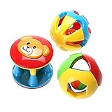 3 Pcs Baby Rattles赤ちゃん教育ボールおもちゃラブリー面白いミュージカルRattles Teethers