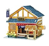 Greencherry木製3Dパズル　ジグソーパズル　DIY日本和風居酒屋　創意子供おもちゃ　おもちゃ 知育玩具　プレゼント　子供の創造性を育てる