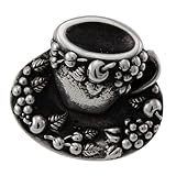 Vicenza Designs K1062 Cappuccino Cup Knob, Large, Antique Silver by Vicenza Designs