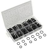 ILS - 300 pieces Black Rubber O-Ring Washer Seals Assortment 12 Sizes