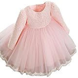 (プタス)Putars ベビー服 子供服 女の子 ワンピース チュールドレス 長袖 フォーマル レース 背中に 蝶結び 三色 可愛い 秋冬 結婚式 記念日 プレゼント 1-6歳