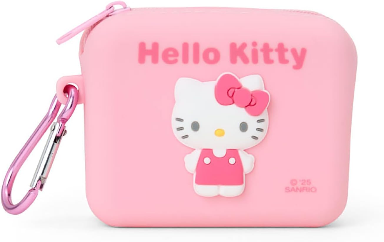 サンリオ(SANRIO) シリコーン素材のミニポーチ ハローキティ 小物入れ 化粧ポーチ 小銭入れ 357588