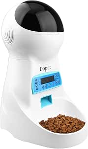 Dopet 自動給餌器 猫 中小型犬用 ペット自動餌やり機 タイマー式 録音 