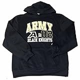 Army Black Knights BadgerスポーツYouthブラックLSプルオーバーパーカースウェットシャツ( M )