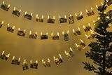 LEDフォトクリップ文字列ライトクリスマスインドア文字列ライトデザインのウェディング誕生日クリスマスパーティーホーム装飾夜ライトfor Hanging写真(ウォームホワイト) 20 pcs
