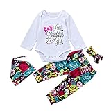 (プタス)Putars ベビー服 子供服 上下セット ロンパース 女の子 花柄 英字柄 LITTLE GIRL 可愛い 秋 冬 新生児 歩行服 出産お祝い 記念日 プレゼント 0-18ヶ月