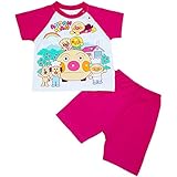 【本体綿100％】2017年 夏物 アンパンマン 天竺 アンパンマン号 半袖パジャマ Anpanman ピンク◇80cm
