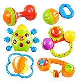 Peradix 6pcs Baby RattleベルおもちゃギフトセットMusical Toy
