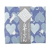 白雪ふきん 友禅染 ねこ ブルーベリー