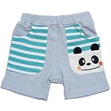 【本体綿100％】2017年 夏物 ZOOMIC ズーミック 梨地天竺 ポケアップリケ ５分丈パンツ グレー◇90cm