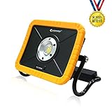 実用新案登録済み GOODGOODS COB LED 投光器 充電式 防水 30W 3600lm 電池交換式 ポータブル作業灯 磁石とUSBポート付 夜間作業 アウトドア 【一年保証】 YC-05W