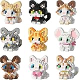 SeaRain ビルディングブロック 猫 ９つセット ねこ ミニブロック 動物 ブロック にゃんちゃん 子供 大人 向け DIY プレゼント 組み立て 贈り物