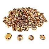 ジャンパーホック 12ｍｍ 金具 ゴールド 50組 ボタン 留め具 レザークラフト ハンドメイド
