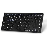 Rockykey キーボード Bluetooth ワイヤレスキーボード 無線 bluetooth keyboard 薄型 静音設計 軽量 ブルートゥースキーボード ファンクションキー搭載 高級感 iOS/Android/Mac/Windows対応/長