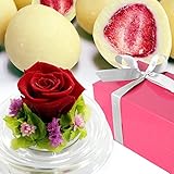 ホワイトデー プリザーブドフラワー バラとお菓子のあま～いお話