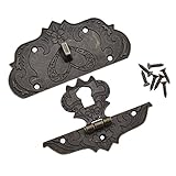 Viviseason(ビビシーズン) アンティークスタイル コウモリの形 ボックスラッチ ロックラッチ 掛け金 ブロンズトーン 木箱スーツケース ギフト用の箱 アクセサリー