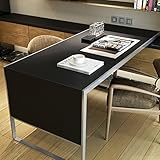 (ハンメロ)HANMERO®接着剤いらず粘着付き壁紙ビニールクロスかんたん貼付シールタイプ無地DIY/模様替え/ファーニチャーリフォーム/ベッドルーム/リビングルーム用約45cm巾×2m巻 (ブラック