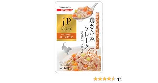 Amazon ジェーピースタイル ドッグフード 和の究み 犬用レトルト 国産ささみフレーク さつまいも 人参入り 60グラム X 12 まとめ買い ジェーピースタイル ウェット 通販