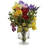 Home Indoor Decorative Tabletop Spring Floral Arrangement