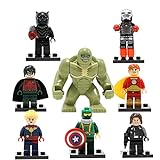 Super Heroes Avengersミニフィギュアキャプテンアメリカブラックパンサーモデル8pcs / lot構築ブロックAbomination Figures Toys