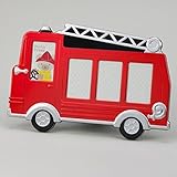 Red Fire Truck Metal Frame - Holds 4 Pictures by 1Home [並行輸入品]