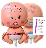 Sweet Baby Girl Its A Girl Foil Balloon forベビーシャワー、誕生日Come With Easyファイルチューブ