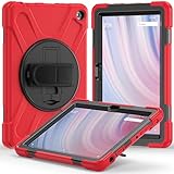 Amazon Kindle Fire HD 10 2023 & Amazon Kindle Fire HD 10 Plus 2023 ケース シリコン 360度 回転 ハンドホルダー ストラップ スタンド キッズ 耐衝撃 防塵 丈夫 頑丈 片手 耐久 落下防止 ハード Amazon Kindle Fire HD 10 2023 & Amazon Fire HD 10 Plus 2023 カバー