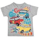Tシャツ ベビー 子供 男の子 プリント 半袖 Tシャツ ボーイズ 半そでTシャツ グレー-A 80cm