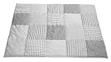 Taftan 100% Cotton Patchwork Checks Playpen Mat 100 x 80cm (Grey) by Taftan