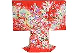 お宮参り 着物 女の子 初着 産着　om-l-262 【女の子用お守りフードセット，贈答用化粧箱，きもの保存用たとう紙 プレゼント！】