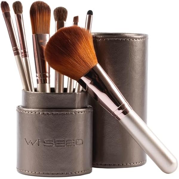メイクブラシセット レザーケース付き メイクブラシ メイクブラシセット ケース セット 収納 スタンド