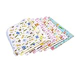 ベビー幼児の子供寝具ベビーベッドのベビーカーベビーカーの防水のおむつおむつの尿マットマットレスのカバーパッドを変更する (M, ピンク)