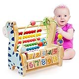 [ドリーマー]　そろばん　玉そろばん　ビーズ　おもちゃ　木製　レインボーアバカス　小馬/ポニー　タイガー　算数　算術　カラフル　珠算　ビーズコースター　贈り物　お誕生日プレゼント　出産祝い　子供　キッ