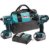 マキタ Makita 18V 充電式 インパクトドライバー ドリルドライバー リチウムイオン バッテリー 充電器 セット XT260 [並行輸入品]