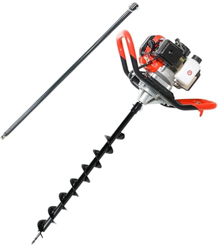 穴掘り機 エンジンオーガー 52cc お好きなドリル1本付き 新品 エンジンオーガー52cc eco-ea52 穴掘り機 アースオーガー 選べるドリル