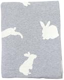 DARZZI Bunny Baby Blanket, Grey/Natural [並行輸入品]