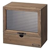 東谷 AZUMAYA ソーレ ガラス ラック ブラウン LFS-497BR