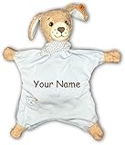 Personalized Good Night Dog Baby Boyブルーストライプ掛け布団Snuggle Blanky Baby Blanket – 13インチ