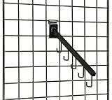 器具が2個のセット16 " Gridwall WaterfallフックW / 5 j-hooks – black119072 119072 。