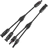 IARLION mc4 並列 コネクタ 分岐 ソーラーパネル用 延長ケーブル Yケーブル Y字型 ソーラー 並列 1M2F + 2M1F 耐候性 UV耐久 防水 mmfコネクタ