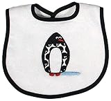 Raindrops Penguin Appliqued Bib, Black by Raindrops [並行輸入品]