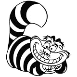 Cheshire Cat Wonderland - Cartoon Decal Vinyl Car Wall Laptop Cellphone Sticker by Leon Online Box [