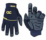 Custom Leathercraft 173M Thunder XtraCoverage Flex Grip Work Gloves, Medium by Custom Leathercraft [