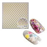 ピアドラ ネイルシール モロッカン柄 ゴールド