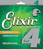 エリクサー ELIXIR 14652 Stainless Steel with NANOWEB Light ベース弦 ×2セット