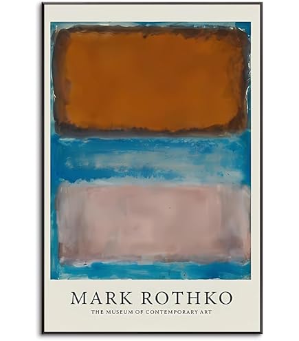マーク・ロスコ、『無題』、希少画集画、状態良好、新品木製額・額装付 マーク・ロスコ、『無題』、希少画集画、状態良好、新品木製額
