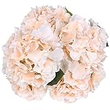 Luyue アジサイ 造花 人工紫陽花の配置シルクの花中心部の家と結婚式の装飾 (シャンパーニュ)