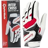 TAYLORMADE GOLF(テーラーメイドゴルフ) インタークロス 7.0 グローブ ホワイト/レッド サイズ : 23cm メンズ ゴルフ用グローブ TL931 26SS