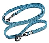 J&C Paradise 7 in1多機能リード 日本正規店 犬用リード ハンズフリー 2頭引き ショルダーリード ダブルリード 便利 3M反射材料 人気 メッシュ TRUELOVE (L, ブルー)